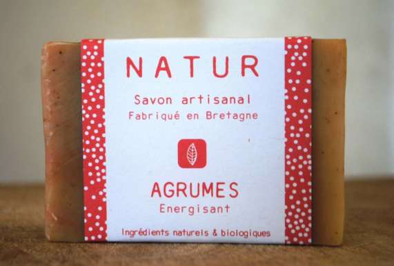 Savon aux agrumes – Energisant saponification à froid saf savonnerie artisanale Bretagne Finistère