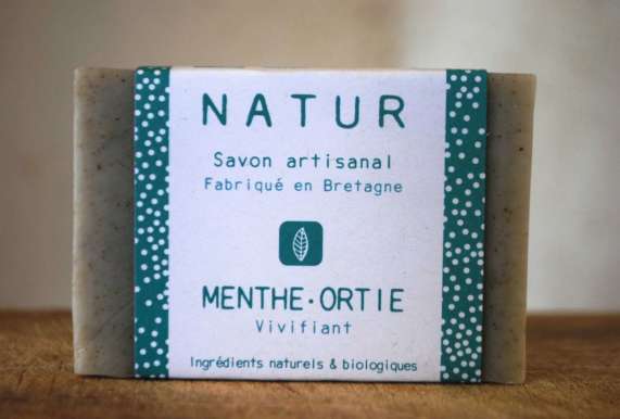 savon menthe ortie saponification à froid saf savonnerie artisanale Bretagne Finistère