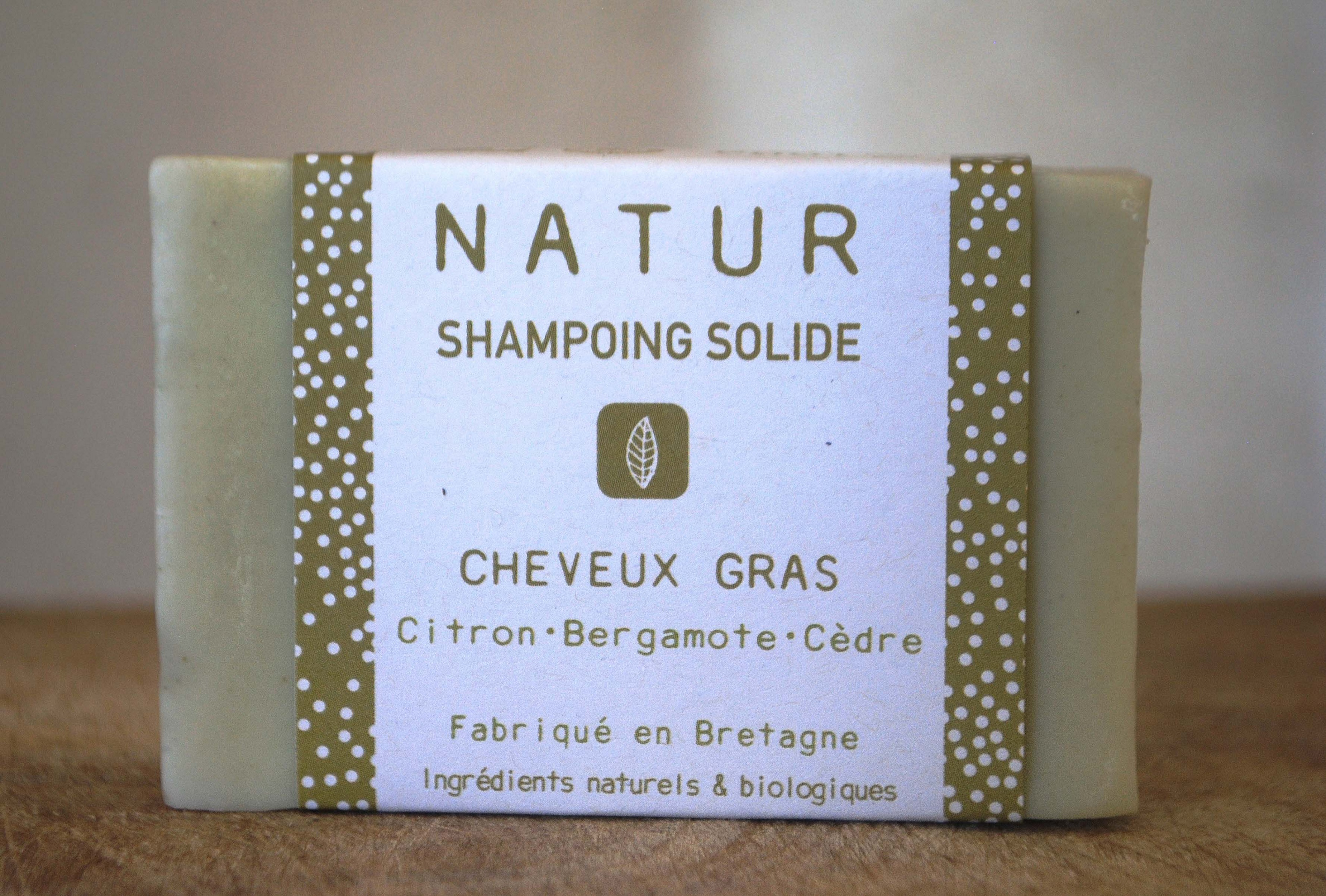 Shampoing solide pour cheveux gras | natur bzh